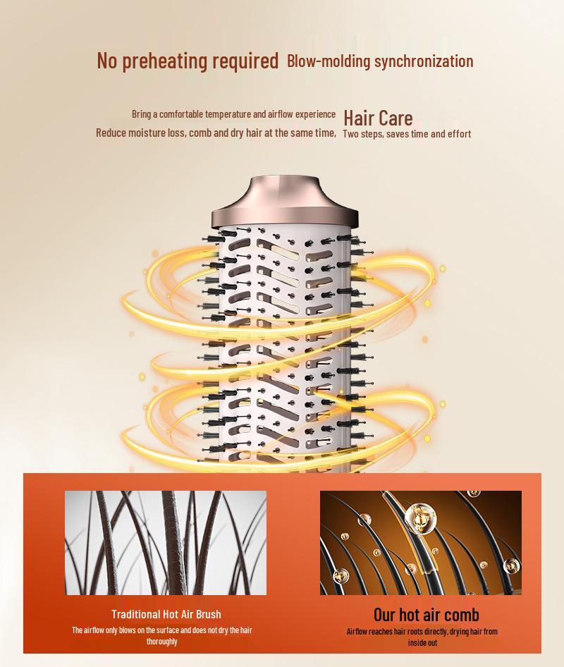 8-in-1 High-Speed Negative Ion Hair Dryer & Styler: Quick-Dry, Curl, Straighten, Hot Air Comb