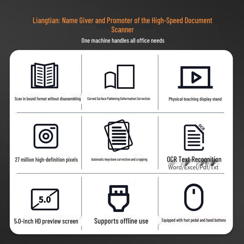 Liangtian BS3080CP 27MP A3 Document Camera Scanner CN Plug (adapter Included)