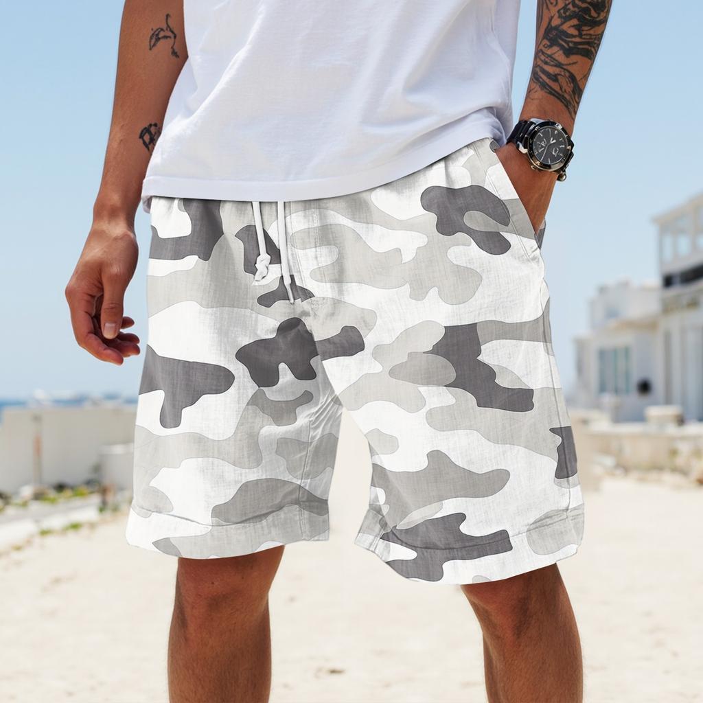 Men's Summer Large Casual Loose Sports Pants Beach Shorts