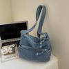 Denim Bag Women's Large Capacity Shoulder Crossbody Bag Vintage Commuter Bag