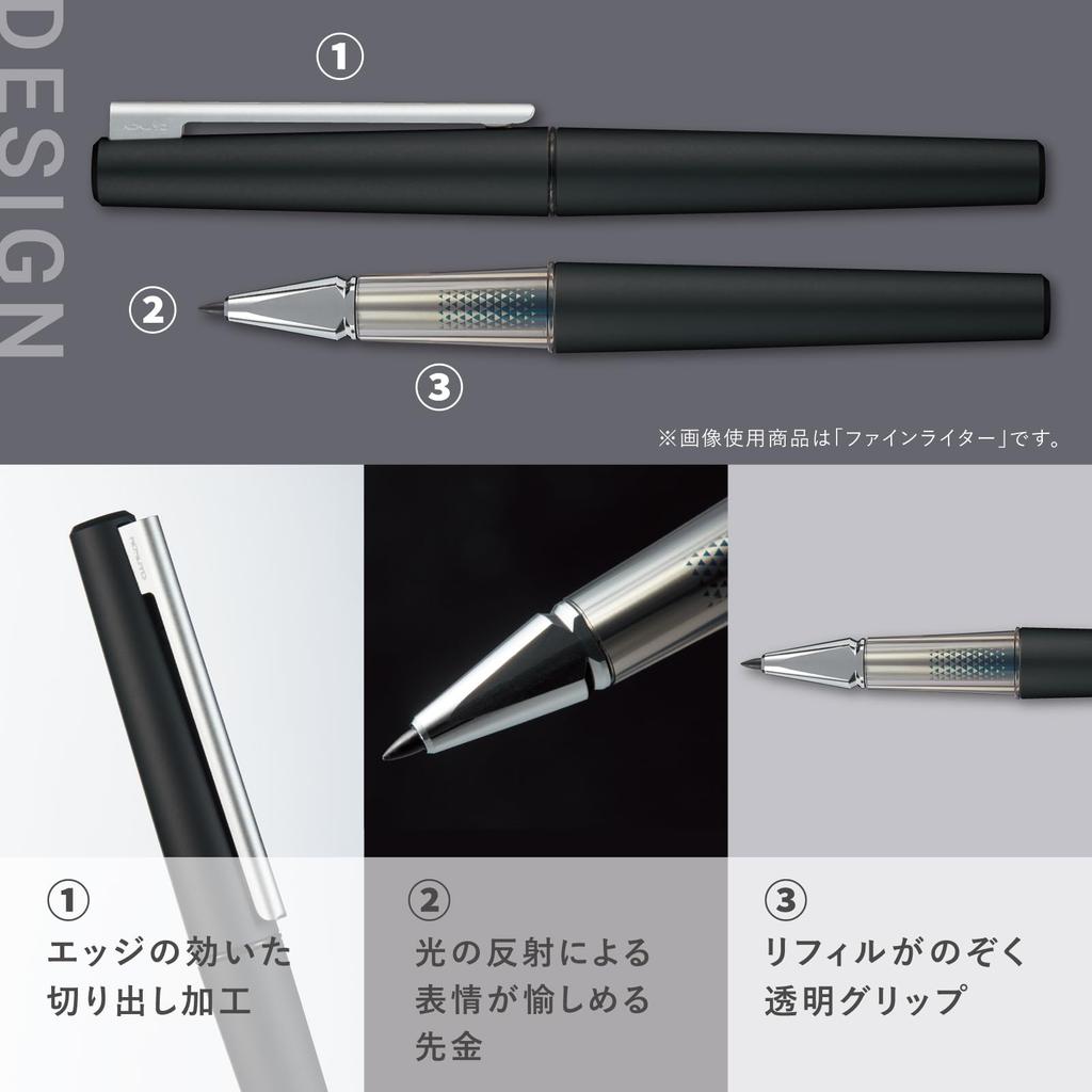 KOKUYO WP Series Pen (Rollerball WP-F200, Black)