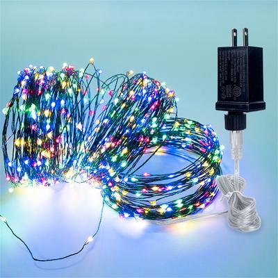 100M 200M Green Copper Wire String Light Outdoor DC24V Plug In Christmas Fairy Light Holiday Chritmas Tree Garland Light