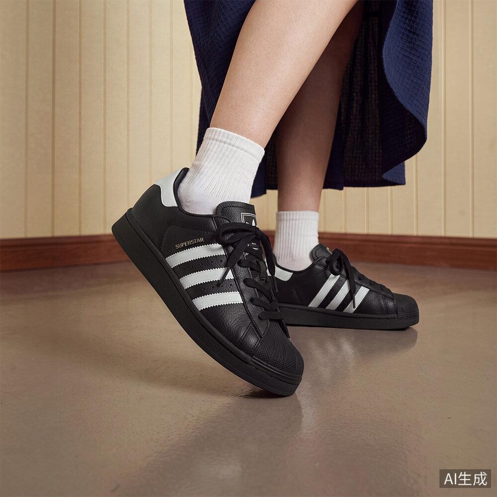 adidas Wmns Superstar Lo Pro Core Black Cloud White Gold Metallic 35.5