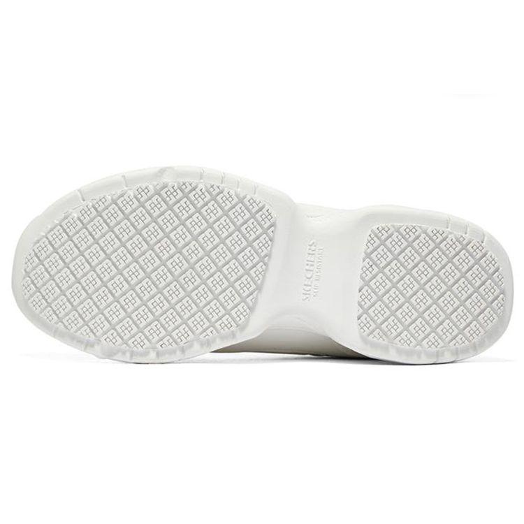 Skechers Dighton Leather Comfortable Sports Shock Absorbing Non-Slip Wear-Resistant Low-Top Casual Shoes Women Sneaker White 77200-WHT