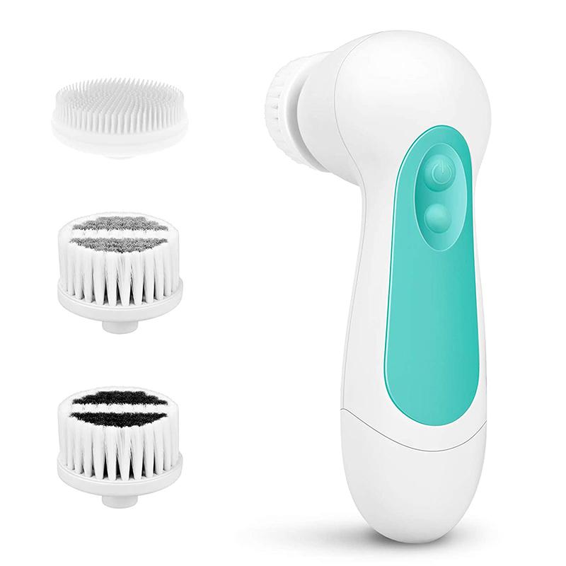 2021 Best Seller Waterproof Deep Cleaning Electric Facial Scrub Brush Exfoliating Spin Facial Brush Cleanser