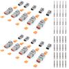 JRready ST6285 Deutsch DTP Connector Kit Waterproof Connectors 10 Sets 2 Pin Connector KIT with 20 Pairs 16-12 AWG(1.0-3.0mm²)