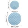 Bathroom Accessories Set: Round Non-Slip Bath Mat, Safety Shower PVC Bathroom Mat With Drain Hole, Plastic Massage Foot Pad