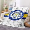 1PC Leeds United Football Club Patterned Flannel Blanket Suitable For All Seasons for Home Decor Warmth and Comfort Gifts Holiday Present