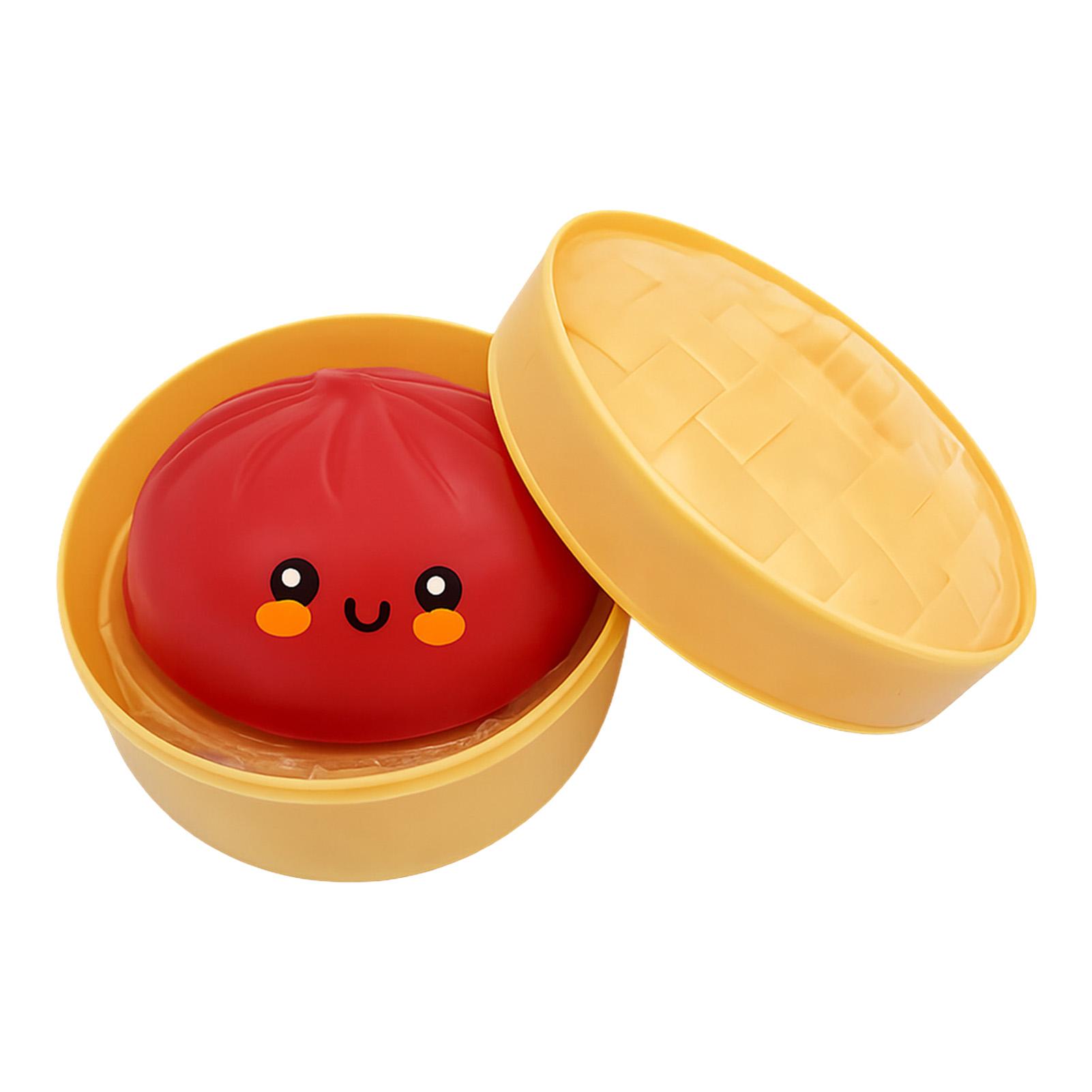 Baozi Squishy-Toy Stress Relief Cute Simulation Baozi Design Portable Office Desktop Decoration 1pc