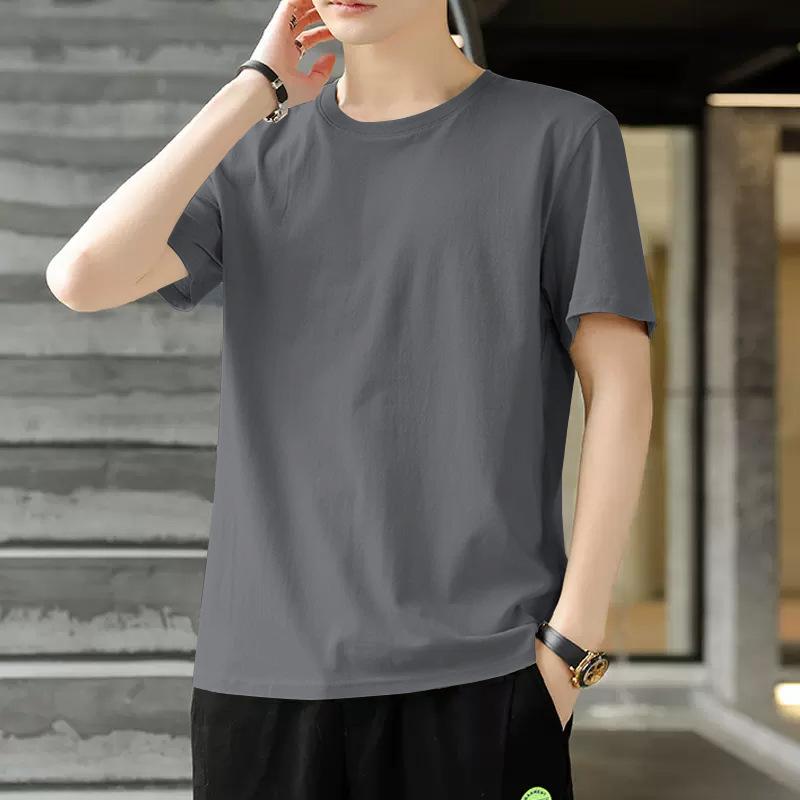 Men's Short Sleeve Crew Neck T-Shirt Soft Casual Daily Wear Basic Top