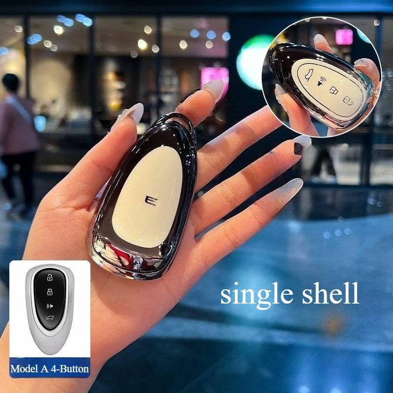 For WEY TPU key cover 23 Coffee 01 VV7 VV6 LatteDHT-PHEV WEY 07 80 Car Key Decorative Modification All-inclusive Protective Case