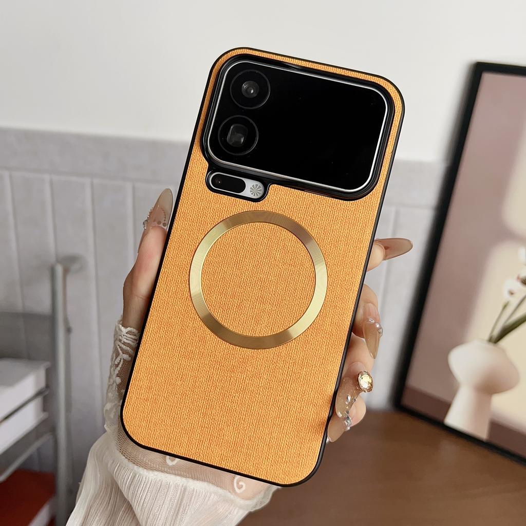 For Xiaomi 17 Pro Max Magnetic Case Drop-Proof TPU + Cloth Back Phone Cover