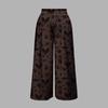 SHEIN2025 Autumn and Winter Halloween Elastic Purse Printed Casual Trousers for Women