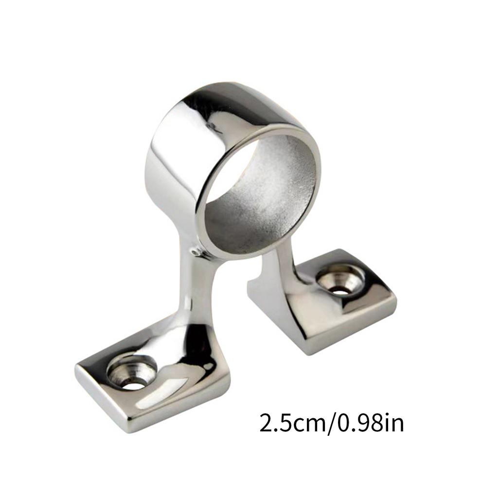 Stainless Steel Hand Railing Fitting Center Bracket for 25mm Tubing Stable Suitable for Watercrafts Marine Boat