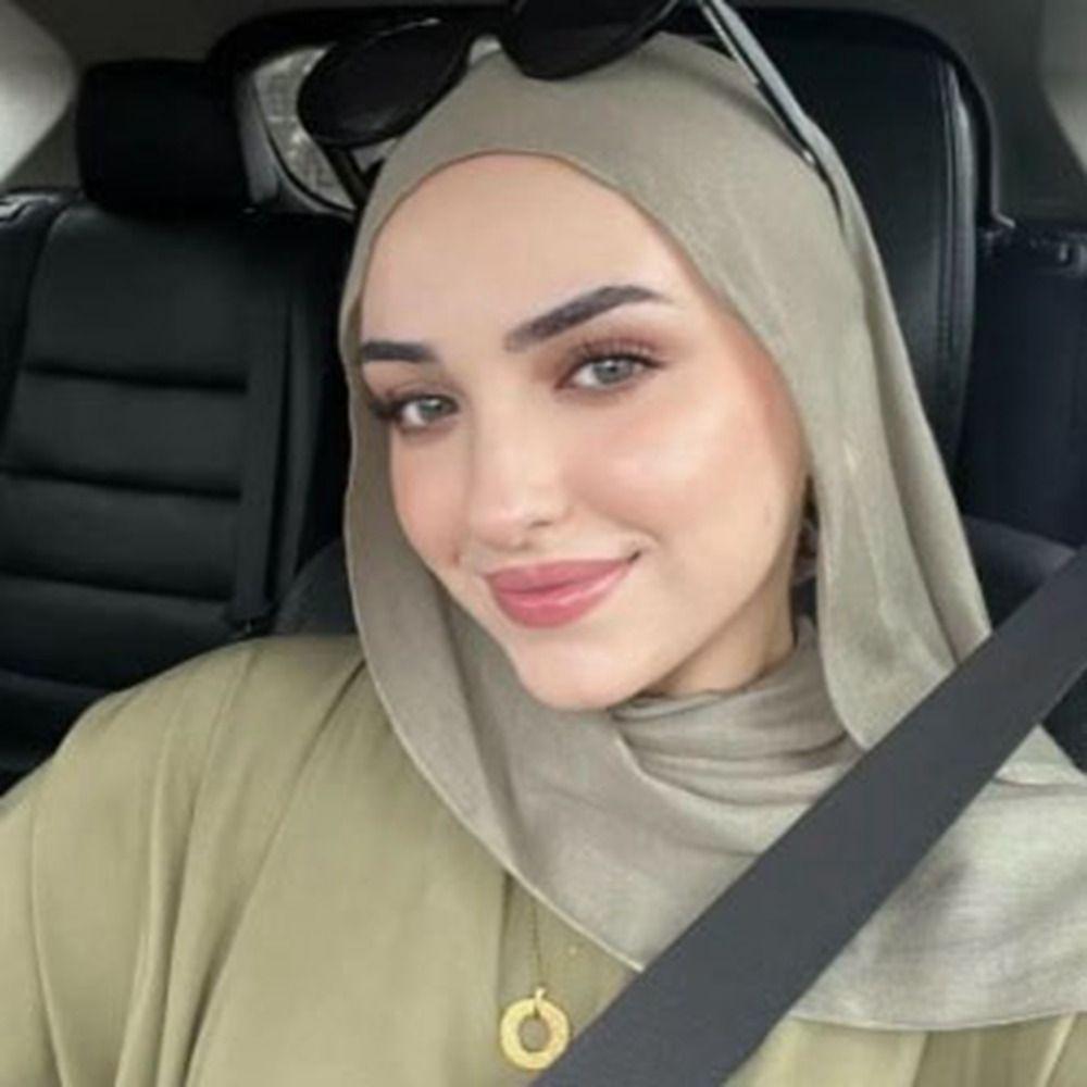 Luxury Chiffon Hijabs Breathable Long Shawl Turban New Women Cool Satin Smooth Crepe