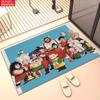 Anime Classic Character Group Doormat,2D Non-slip Floor Mat,Entrance Rug for Car Bathroom Living Room Kitchen Home Decor Gift