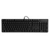 Game Keyboard Mechanical Blue Switch 104 Keys Color Hybrid E-Sport Computer Accessories(Black )