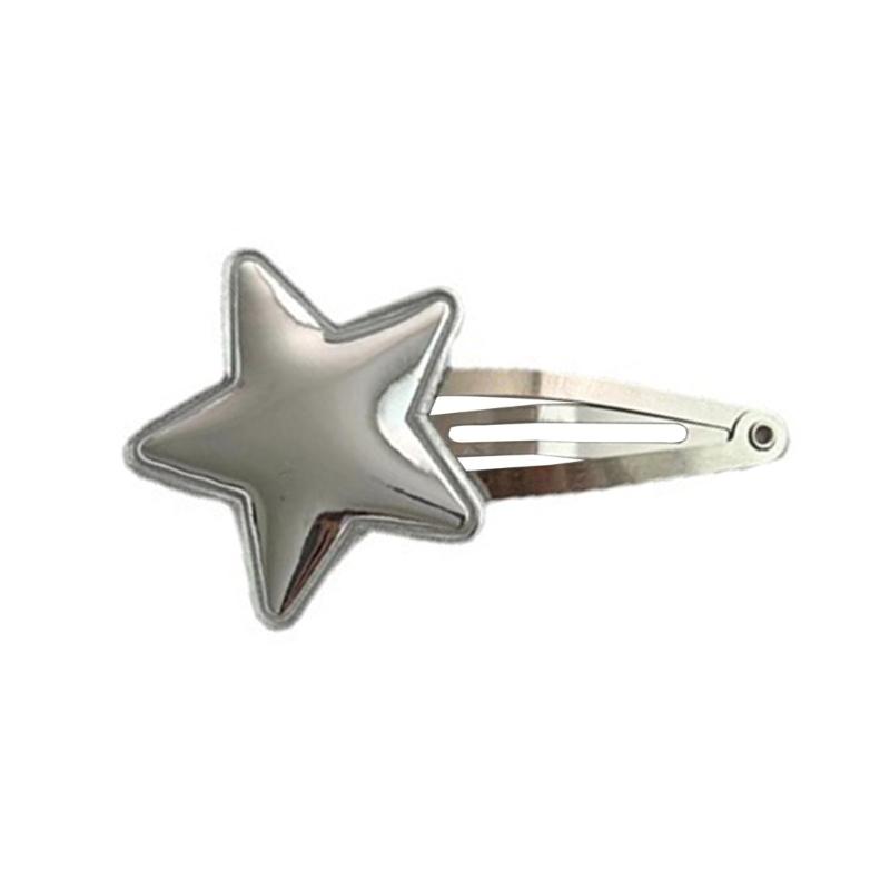 

Cute PU-Leather Hair Clip Sweet Lovely Hair Barrettes Five-Pointed Star Hairpins Styling Hair Accessory Party Gifts