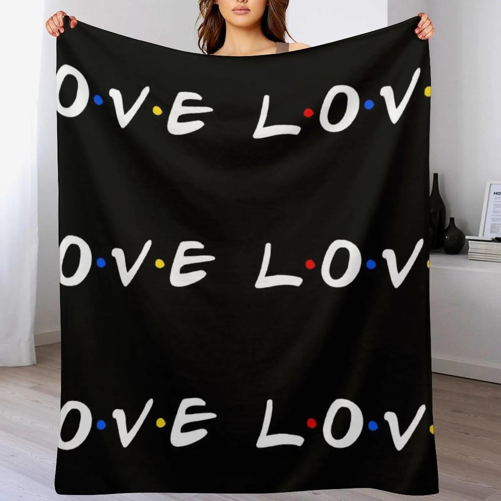 LOVE Throw Blanket Summer Decorative Sofa Beach Hairy Blankets 75X95CM