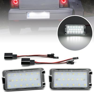 2Pcs LED License Plate Light For Seat Leon 1M Altea Arosa Cordoba Ibiza 6L Toledo 5P Replace OEM 5P0943021