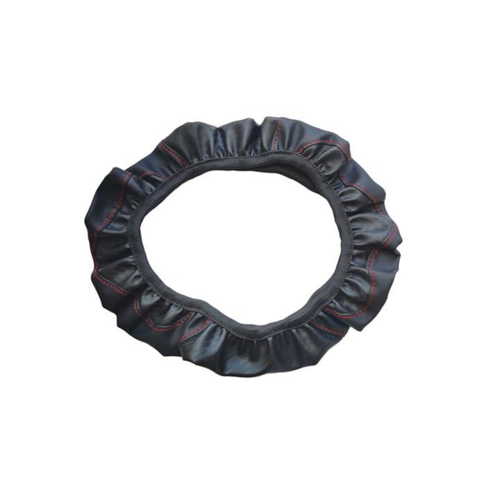 Housse de volant ultra fine - Occ Sport - Compatibilité 98% des voitures - Cuir fibre de carbone noir