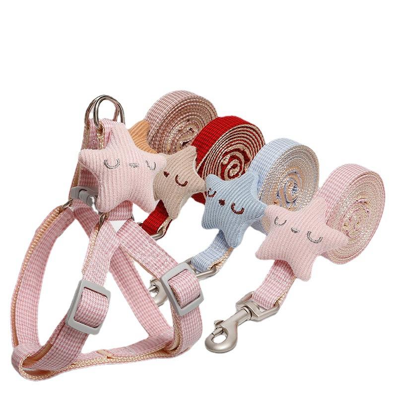 

Dog leash Dog chain Vest type Chest strap Pomeranian dog walking rope Small and medium sized dog Teddy Pet Supplies Length 120 Width 1.0