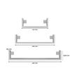 SET OF 3 X MOBI 3P WALL-MOUNTED SHELF, WHITE, FOR HOME AND OFFICE