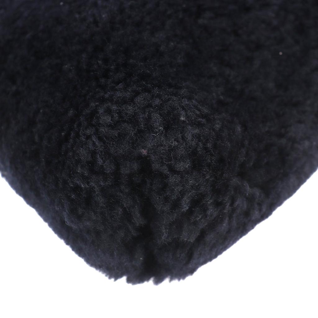 Tolle JIL SANDER Schultertasche Einzelriemen Lammfell Shearling Jacke Schwarz Gebraucht