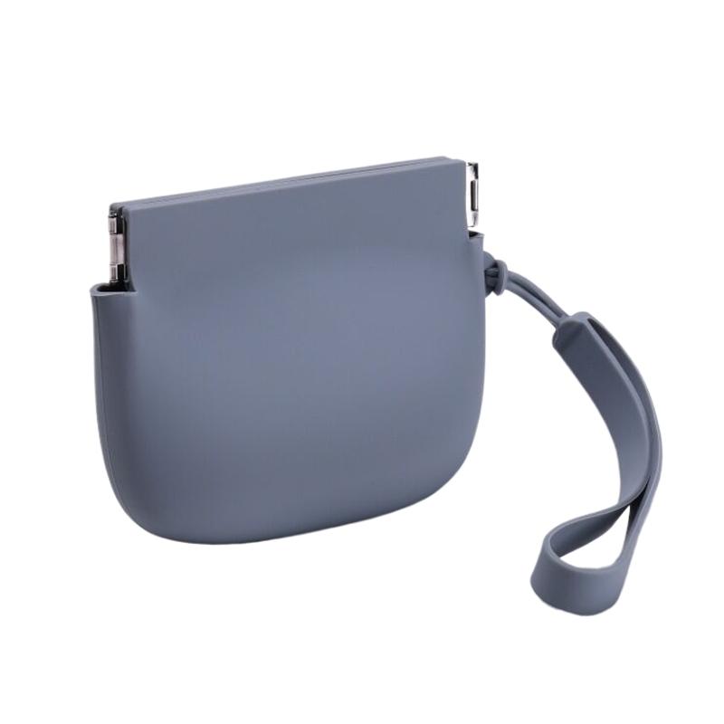 Silicone Coin Purse Keychain Small Silicone Pouch Wired Earbud Case 10X8Cm/3.94X3.15 Inches Coin Holder Pouch Silicone Storage