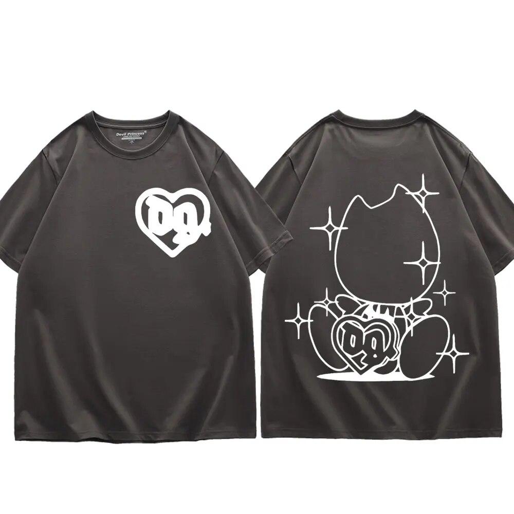 Hip Hop Rapper Tričko Bladee Skate Drain Gang Band Potisk Trička Unisex Dámská Móda Neformální Trička s krátkým rukávem Streetwear