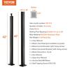 Cable Rail Post, 42 x 1.97 x 1.97", Level Deck Stair Post, Cable Handrail Post Stainless Steel Brushed Finishing Deck Railing DIY Picket Without Hole