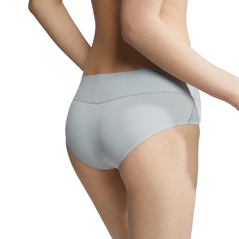 Calvin Klein Ērtas Bezšuvju Augstas Elastības Modālas Pretsaspieduma Puse Seguma Trīsstūra Apakšveļa Sieviešu apakšveļa Gaiši zila QF6357AD-8HO