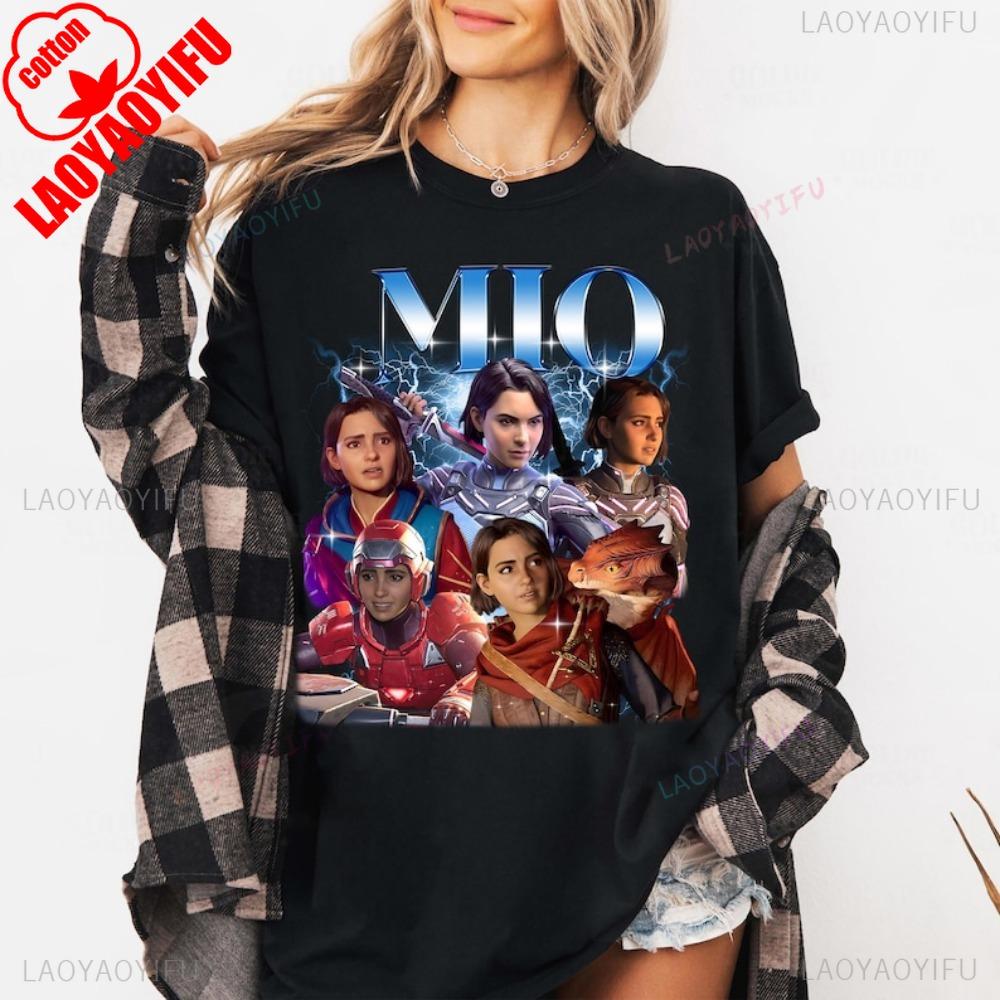 Футболка Mio Split Fiction Фэнтези Игровой Персонаж Летние Хлопковые Рубашки Y2k Топ Игровая Мерч Девушка Геймер Футболка S