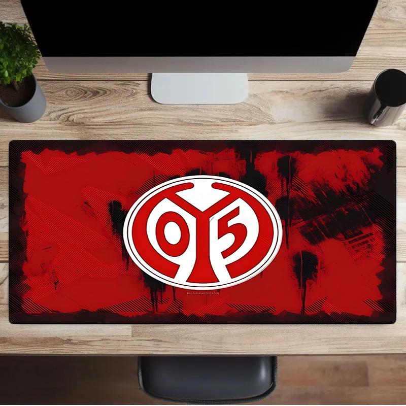 Mainz Fußball Wappen Mauspads, Gaming Mauspads, Tastaturpads, Schreibtischdekoration für Computer Notebook Fan Geschenk Geburtstagsgeschenk