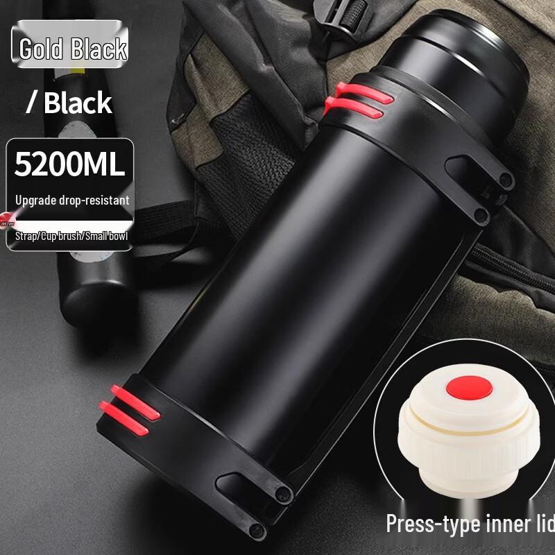 Changqi 5.2L Golden Black Stainless Steel Insulated Bottle