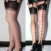 12 Styles Aurora Oil Stockings Narrow Edge Top Knee High One Line Stockings Pole Dance Women Clubwear Gothic Cuban Heel Hosiery