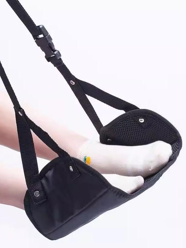 Compact Travel Foot Rest: Portable Foot Hammock for Airplanes, Trains, Cars, and Office Use.