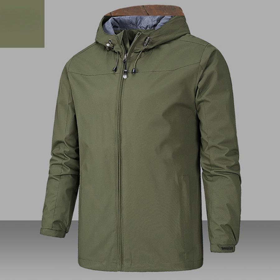 

Весенне-осенняя однослойная уличная тонкая спринтерская куртка для мужчин, ветрозащитная водонепроницаемая верхняя одежда, куртки, одежда для альпинизма M зелёный