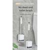 WORTHBUY Long Handle Plastic Toilet Brush With Drain Base Punch-Free Wall Mounted WC Toilet Cleaning Brush Bathroom Accessories