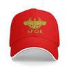 Gorra de Béisbol Casual del Imperio Romano SPQR Dorada Sombrero de Camionero para Deportes al Aire Libre Verano Alta Calidad Hombres Mujeres Estilo Callejero Gorras de Béisbol