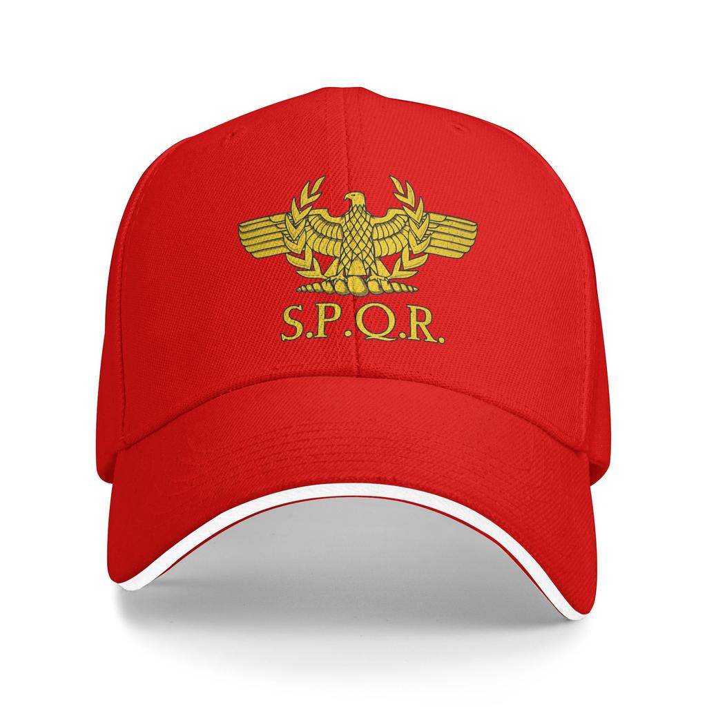 Gorra de Béisbol Casual del Imperio Romano SPQR Dorada Sombrero de Camionero para Deportes al Aire Libre Verano Alta Calidad Hombres Mujeres Estilo Callejero Gorras de Béisbol
