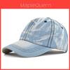 Nuovo Berretto da Baseball in Denim Lavato Colore Unico Berretto con Visiera a Becco Berretto Parasole per Coppie Berretto da Baseball Transfrontaliero Europeo e Americano