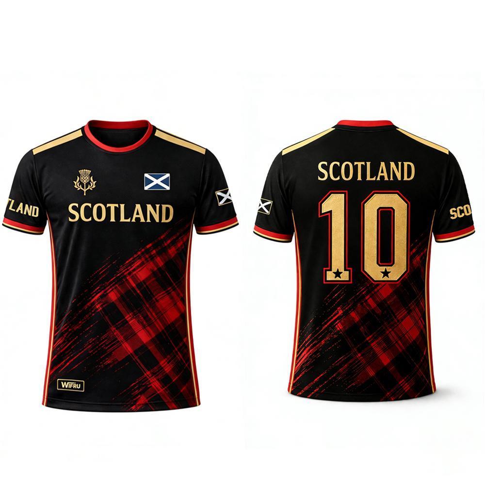 2026 Scotland Flag Print T-Shirt Summer Breathable Quick-Drying Sports Soccer Jersey Men's Everyday Training Apparel Fan Gift