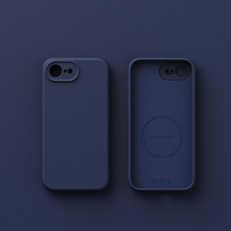Magnetische Vloeibare Siliconen Telefoonhoesje Voor Voor Iphone 17E 17 Air 16E 16 Plus 1 14 13 12 Pro Max 17Pro Voor Matte Cover For iPhone 13 Pro