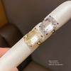 Geometric Square Zircon Ring For Women With 14k Gold Plating Elegant Fashion Jewelry