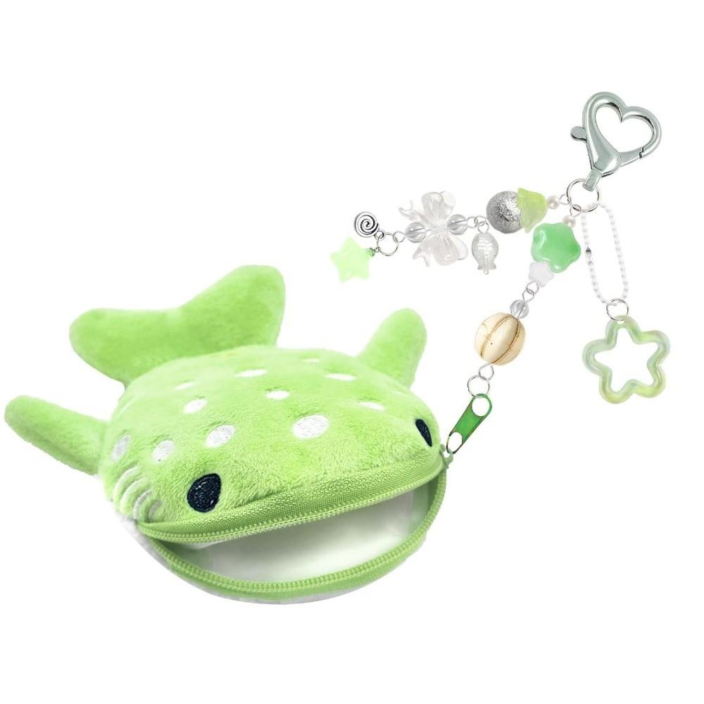 New Zipper Whale Shark Coin Purse Large Capacity Lightweight Zipper Pouch Backpack Accessories Plush Coin Purse