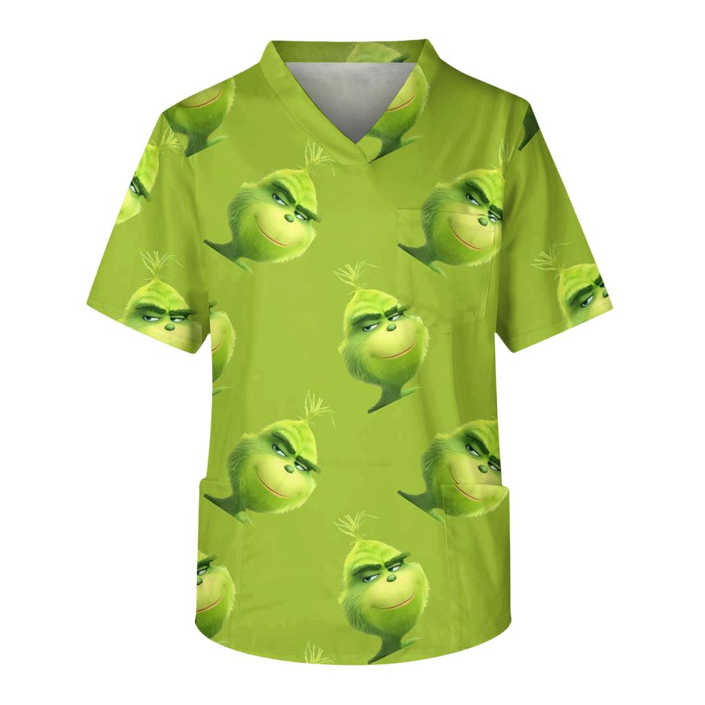 Pánské ležérní tričko s krátkým rukávem, véčkovým výstřihem a potiskem, s přední kapsou