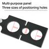 Allsome Multi Angle Measuring Ruler Aluminum Alloy Six Folding Ruler Hole Locator Adjustable Floor Tile Glass Woodworking Puncher Ruler