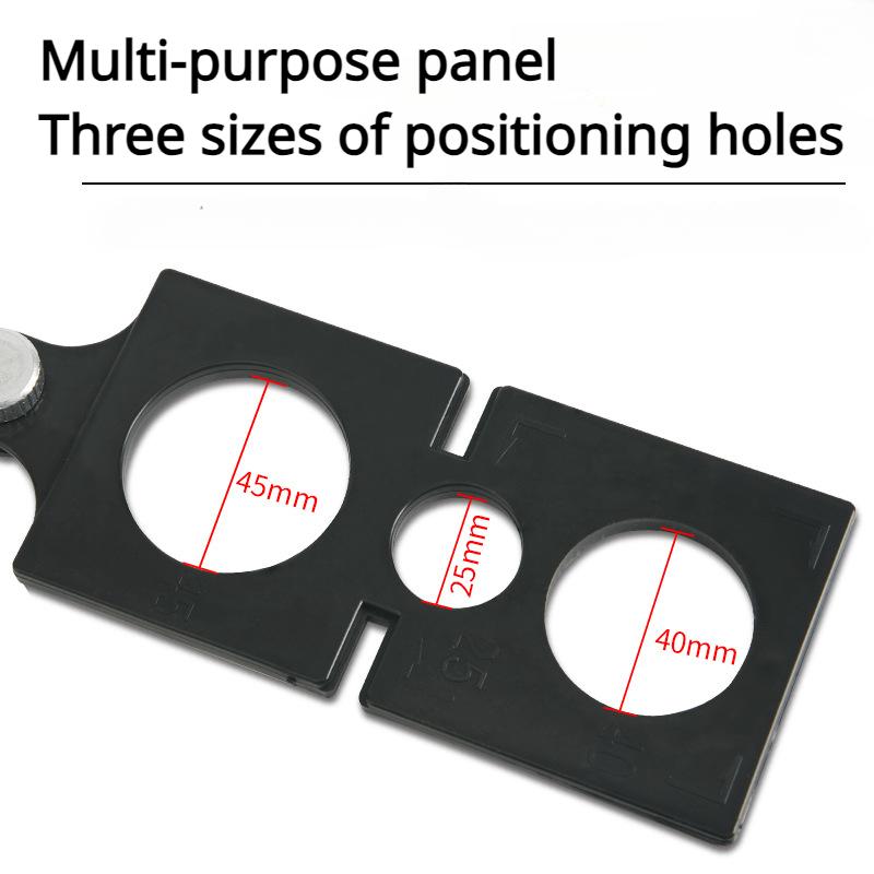 Allsome Multi Angle Measuring Ruler Aluminum Alloy Six Folding Ruler Hole Locator Adjustable Floor Tile Glass Woodworking Puncher Ruler