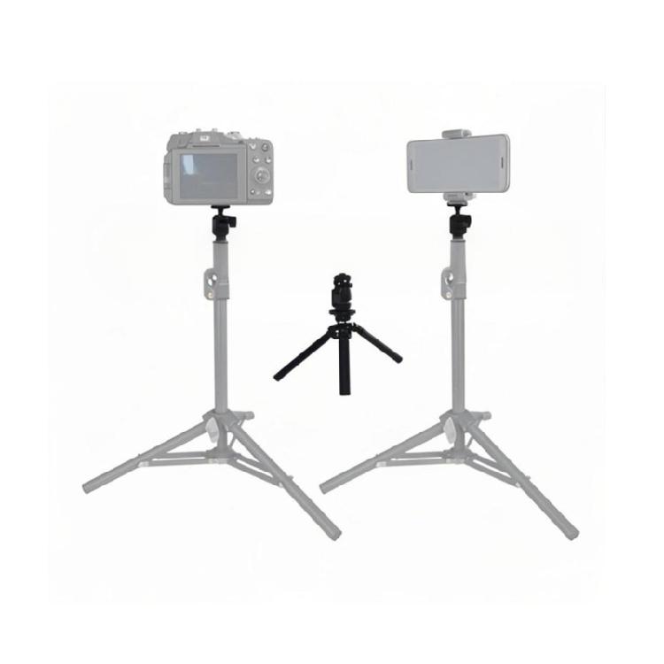 360 Degree Panoramic Ball Head with 1/4inch Screw and Cold Shoe Mount Aluminum for Camera Phone Tripod Accessories
